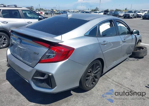 2020 Honda Civic Si Sedan z USA, uszkodzony, nr VIN 2HGFC1E53LH708675